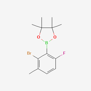 molecular formula C13H17BBrFO2 B6308241 2-Bromo-6-fluoro-3-methylphenylboronic acid pinacol ester CAS No. 2121512-72-7