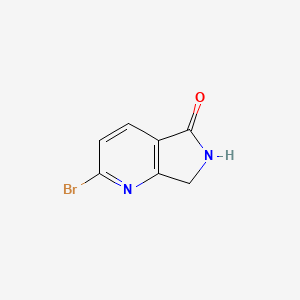 molecular formula C7H5BrN2O B6308270 2-Bromo-6,7-dihydro-pyrrolo[3,4-b]pyridin-5-one CAS No. 1823921-07-8