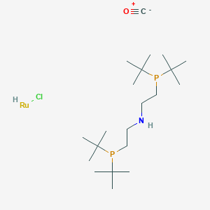 molecular formula C21H46ClNOP2Ru B6308275 Carbonylchlorohydrido[bis(2-di-t-butylphosphinoethyl)amine]ruthenium(II), 97% CAS No. 1421060-10-7