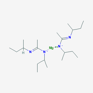 molecular formula C20H42MgN4 B6308284 Bis(N,N'-di-sec-butylacetamidinato)magnesium, 99% CAS No. 2080369-35-1