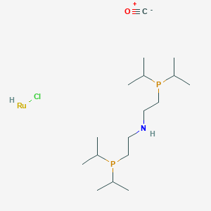 molecular formula C17H38ClNOP2Ru B6308291 Carbonylchlorohydrido[bis(2-di-i-propylphosphinoethyl)amine]ruthenium(II), min. 97% CAS No. 1311164-69-8