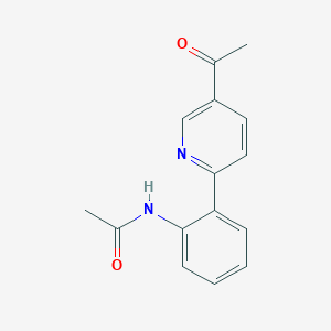 molecular formula C15H14N2O2 B6308324 N-[2-(5-Acetyl-pyridin-2-yl)-phenyl]-acetamide CAS No. 2088942-81-6