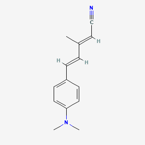 molecular formula C14H16N2 B6308361 5-(4-Dimethylamino-phenyl)-3-methyl-penta-2,4-dienenitrile CAS No. 1798404-85-9