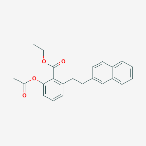 molecular formula C23H22O4 B6308364 2-Acetoxy-6-(2-naphthalen-2-yl-ethyl)-benzoic acid ethyl ester CAS No. 2088942-14-5