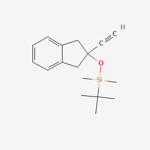 molecular formula C17H24OSi B6308372 tert-Butyl-(2-ethynyl-indan-2-yloxy)-dimethyl-silane CAS No. 1446488-35-2