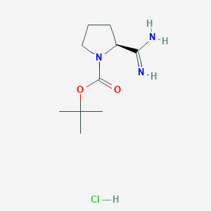 (2S)-2-(Aminoiminomethyl)-1-pyrrolidinecarboxylic acid tert-butyl ester hydrochloride