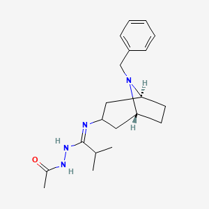 molecular formula C20H30N4O B6308393 1-Acetyl-2-[2-methyl-1-[[(3-exo)-8-(phenylmethyl)-8-azabicyclo[3.2.1]oct-  3-yl]imino]propyl]hydrazide CAS No. 1361964-33-1