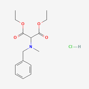 molecular formula C15H22ClNO4 B6308401 Diethyl [N-methyl(benzyl)amino]malonate hydrochloride CAS No. 2248253-73-6