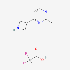 molecular formula C10H12F3N3O2 B6308413 4-(Azetidin-3-yl)-2-methylpyrimidine TFA, 95% CAS No. 2320915-60-2