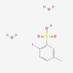 molecular formula C7H11IO5S B6308416 2-Iodo-5-methylbenzenesulfonic acid dihydrate CAS No. 2301851-04-5