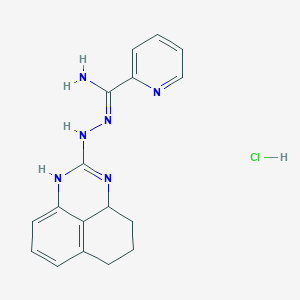 molecular formula C17H19ClN6 B6308499 2-(3a,4,5,6-Tetrahydro-1H-perimidin-2-yl)-2-pyridinecarboximidic acid hydrazide hydrochloride CAS No. 1197234-38-0