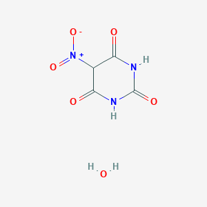 molecular formula C4H5N3O6 B063085 5-Nitrohexahydropyrimidine-2,4,6-trione hydrate CAS No. 175278-58-7