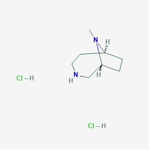 rac-(1S,6R)-9-Methyl-3,9-diazabicyclo[4.2.1]nonane dihydrochloride;  95%