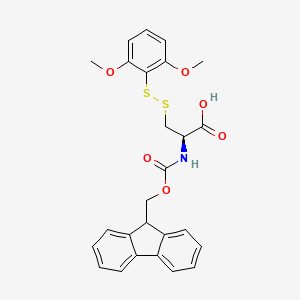 molecular formula C26H25NO6S2 B6308545 Fmoc-L-Cys(S-DMP)-OH CAS No. 1403834-73-0