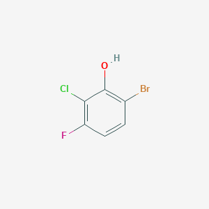 molecular formula C6H3BrClFO B6308554 6-Bromo-2-chloro-3-fluorophenol CAS No. 1805518-71-1