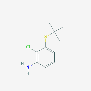 molecular formula C10H14ClNS B6308582 3-(t-Butylthio)-2-chlorobenzenamine CAS No. 2055759-82-3