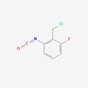 molecular formula C8H5ClFNO B6308593 2-Chloromethyl-3-fluoro-phenylisocyanate CAS No. 67191-99-5