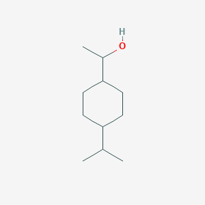 molecular formula C11H22O B063086 Cyclohexanemethanol, alpha-methyl-4-(1-methylethyl)- CAS No. 185019-18-5