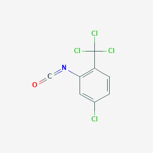 molecular formula C8H3Cl4NO B6308602 3-Chloro-6-(trichloromethyl)phenyl isocyanate, 97% CAS No. 67192-03-4