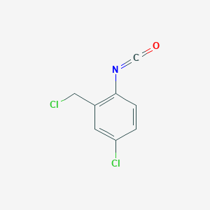 molecular formula C8H5Cl2NO B6308605 2-Chloromethyl-4-chlorophenyl isocyanate, 90% CAS No. 52986-67-1
