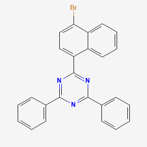 molecular formula C25H16BrN3 B6308644 2-(4-溴萘-1-基)-4,6-二苯基-1,3,5-三嗪 CAS No. 1800228-86-7