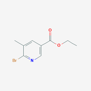 molecular formula C9H10BrNO2 B6308660 Ethyl 6-bromo-5-methylnicotinate, 95% CAS No. 1807212-34-5
