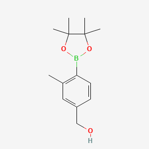 molecular formula C14H21BO3 B6308668 2-Methyl-4-(hydroxymethyl)phenylboronic acid pinacol ester CAS No. 1370732-71-0