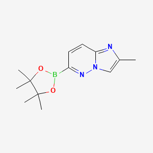 molecular formula C13H18BN3O2 B6308704 2-Methyl-6-(4,4,5,5-tetramethyl-1,3,2-dioxaborolan-2-yl)imidazo[1,2-b]pyridazine CAS No. 1353584-74-3