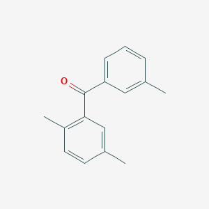 molecular formula C16H16O B6308730 (2,5-Dimethyl-phenyl)-m-tolyl-methanone, 97% CAS No. 64357-29-5