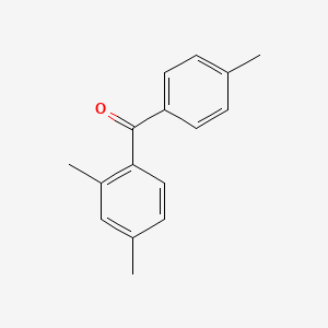 molecular formula C16H16O B6308731 (2,4-Dimethyl-phenyl)-p-tolyl-methanone, 97% CAS No. 1641-68-5