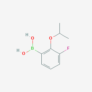 molecular formula C9H12BFO3 B6308738 3-Fluoro-2-isopropoxyphenylboronic acid CAS No. 2121511-87-1