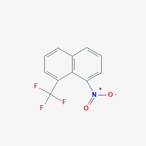 molecular formula C11H6F3NO2 B6308762 1-Nitro-8-(trifluoromethyl)naphthalene CAS No. 569-97-1