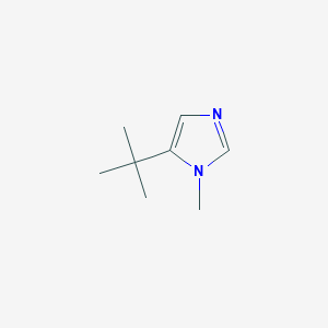 molecular formula C8H14N2 B6308767 5-(t-Butyl)-1-methyl-1H-imidazole CAS No. 61278-62-4
