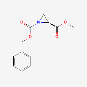molecular formula C12H13NO4 B6308793 1-Benzyl 2-methyl (R)-aziridine-1,2-dicarboxylate CAS No. 154632-86-7