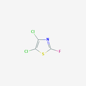 molecular formula C3Cl2FNS B6308805 4,5-Dichloro-2-fluoro-1,3-thiazole;  98% CAS No. 57314-08-6