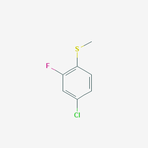 molecular formula C7H6ClFS B6308813 (4-Chloro-2-fluorophenyl)(methyl)sulfane CAS No. 1881328-30-8