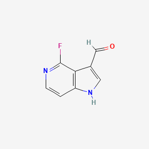 molecular formula C8H5FN2O B6308839 4-Fluoro-1H-pyrrolo[3,2-c]pyridine-3-carbaldehyde CAS No. 1190309-82-0