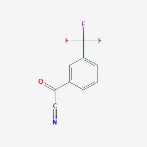 molecular formula C9H4F3NO B6308850 3-(Trifluoromethyl)benzoyl cyanide CAS No. 77173-53-6