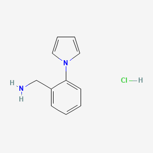 molecular formula C11H13ClN2 B6308855 1-[2-(1H-Pyrrol-1-yl)phenyl]methanamine hydrochloride CAS No. 33265-72-4