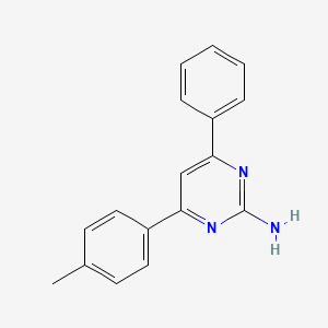molecular formula C17H15N3 B6308876 4-(4-Methylphenyl)-6-phenylpyrimidin-2-amine CAS No. 59807-16-8