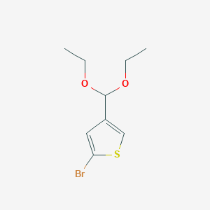 molecular formula C9H13BrO2S B6308883 2-Bromo-4-(diethoxymethyl)thiophene CAS No. 59445-99-7