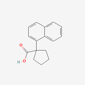 molecular formula C16H16O2 B6308885 1-(1-Naphthalenyl)-cyclopentanecarboxylic acid, 95% CAS No. 59725-64-3