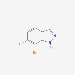 molecular formula C7H4BrFN2 B6308890 7-Bromo-6-fluoro-1H-indazole CAS No. 1427377-75-0