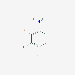 molecular formula C6H4BrClFN B6308926 2-Bromo-4-chloro-3-fluoroaniline CAS No. 1253889-54-1