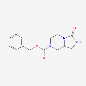 molecular formula C14H17N3O3 B6308929 Benzyl 3-oxohexahydroimidazo[1,5-a]pyrazine-7(1H)-carboxylate CAS No. 1638771-85-3