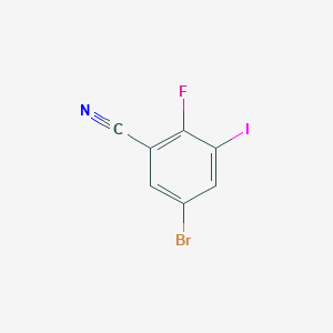molecular formula C7H2BrFIN B6308931 5-Bromo-2-fluoro-3-iodobenzonitrile CAS No. 1131632-57-9