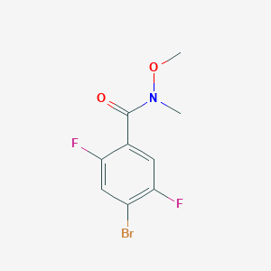 molecular formula C9H8BrF2NO2 B6308945 4-Bromo-2,5-difluoro-N-methoxy-N-methylbenzamide CAS No. 2007959-20-6