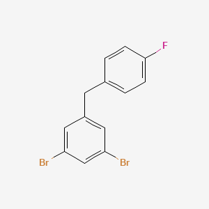 molecular formula C13H9Br2F B6308977 1,3-Dibromo-5-(4-fluorobenzyl)benzene CAS No. 1646313-44-1