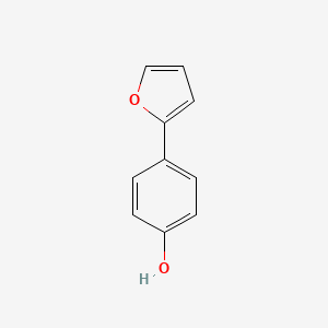 molecular formula C10H8O2 B6308984 4-(Furan-2-yl)phenol, 95% CAS No. 35461-94-0