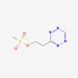 molecular formula C5H8N4O3S B6308996 Tetrazine-OMs (methanesulfonate) CAS No. 1616736-06-1
